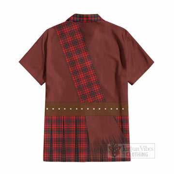 Matheson Tartan Crest Cotton Hawaiian Shirt Kilt Costume Style