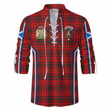 Matheson Tartan Crest Ghillie Kilt Shirt Scotland Coat of Arm Flag Style