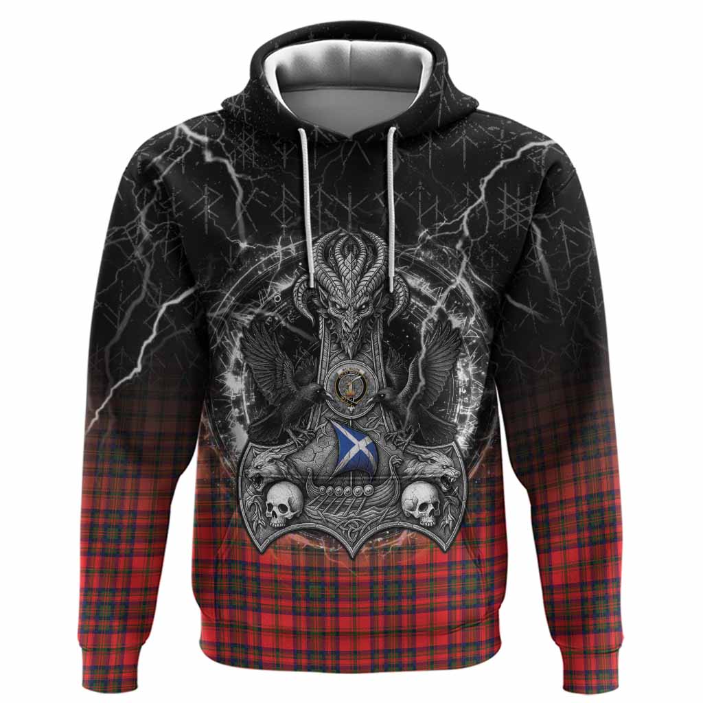 Matheson Tartan Crest Hoodie Celtic Odin's Raven Legacy