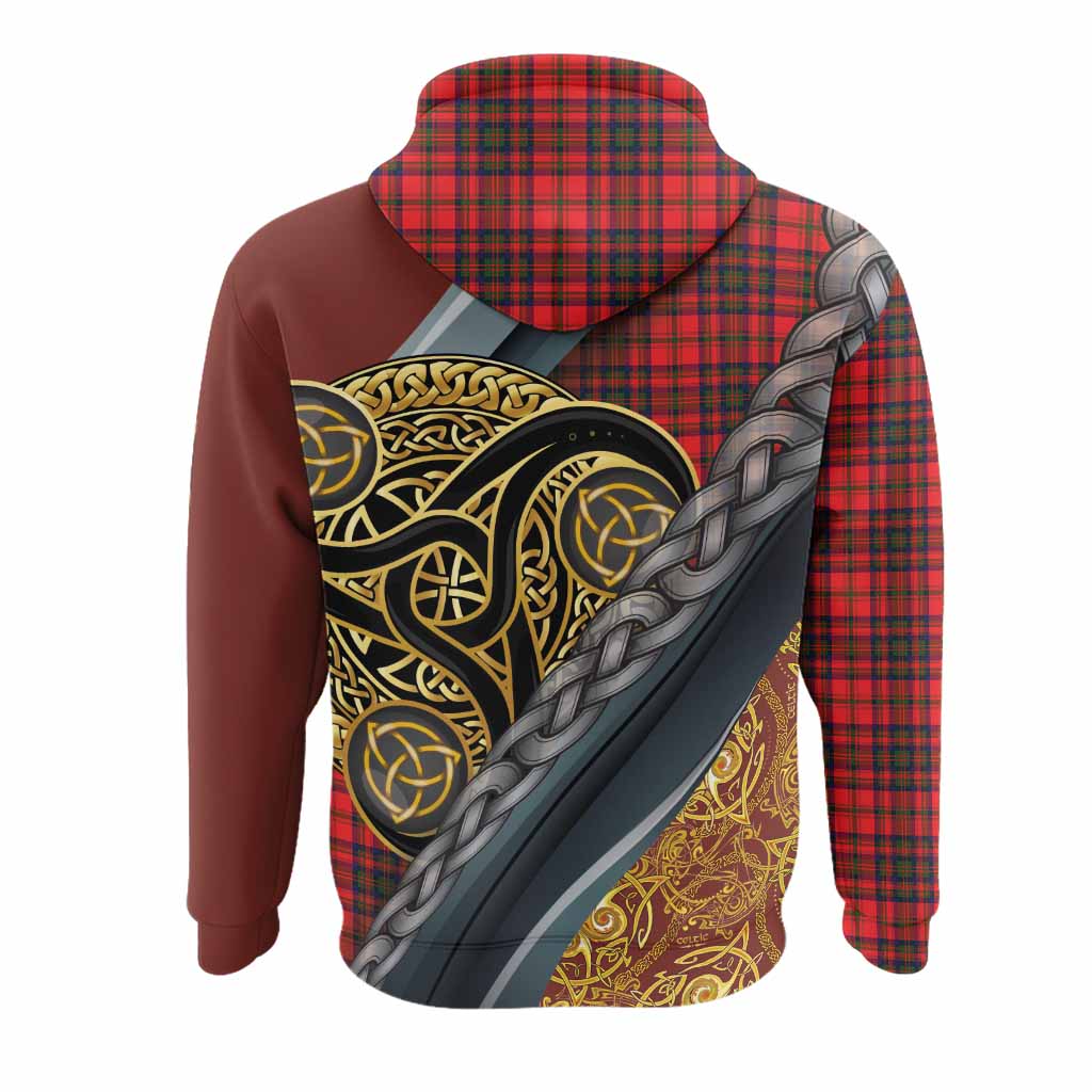 Matheson Tartan Crest Hoodie Scottish Triskele Celtic