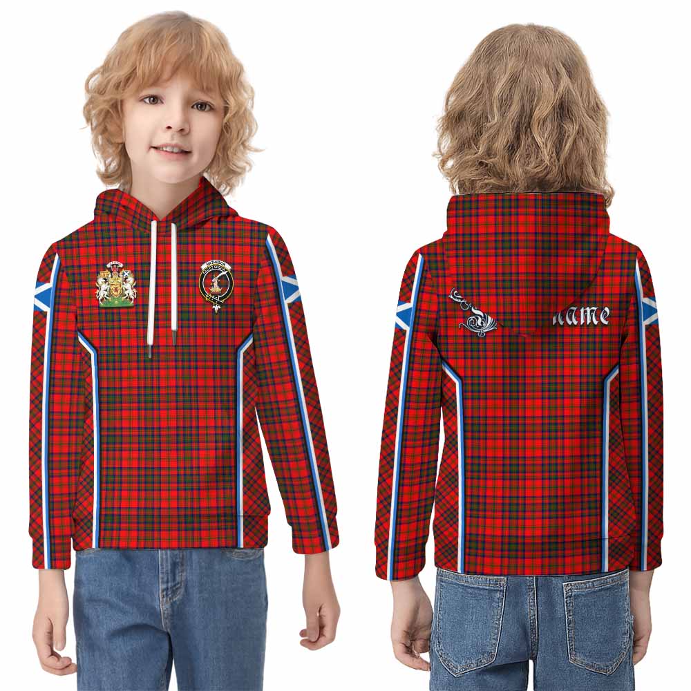 Matheson Tartan Crest Kid Hoodie Scotland Coat of Arm Flag Style - Tartan Vibes Clothing