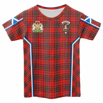 Matheson Tartan Crest Kid T-shirt Scotland Coat of Arm Flag Style - Tartan Vibes Clothing