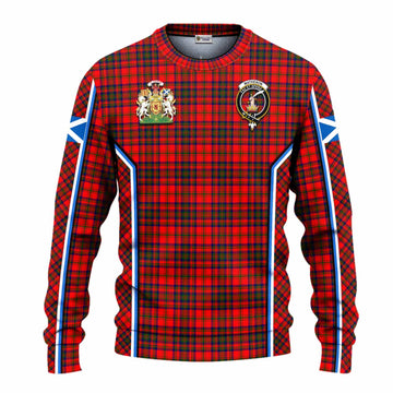 Matheson Tartan Crest Knitted Sweater Scotland Coat of Arm Flag Style - Tartan Vibes Clothing