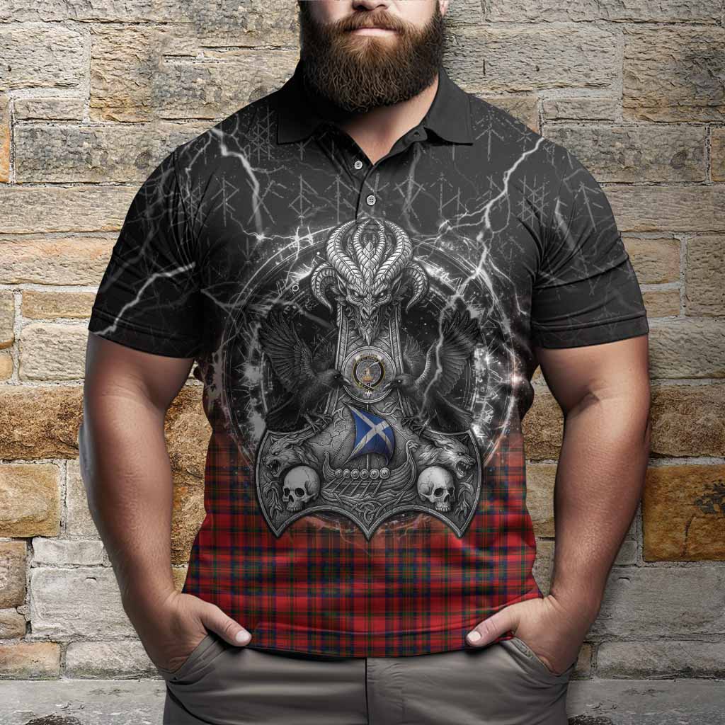 Matheson Tartan Crest Polo Shirt Celtic Odin's Raven Legacy