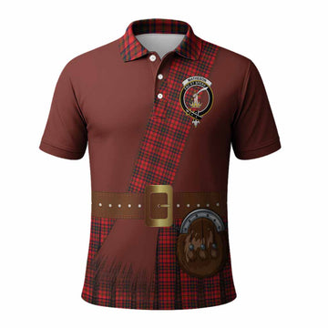 Matheson Tartan Crest Polo Shirt Kilt Costume Style