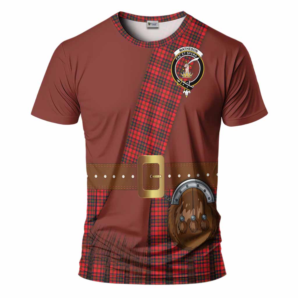 Matheson Tartan Crest T-Shirt Kilt Costume Style