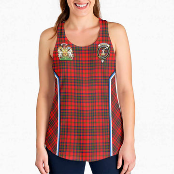 Matheson Tartan Crest Women Racerback Tanks Scotland Coat of Arm Flag Style - Tartan Vibes Clothing