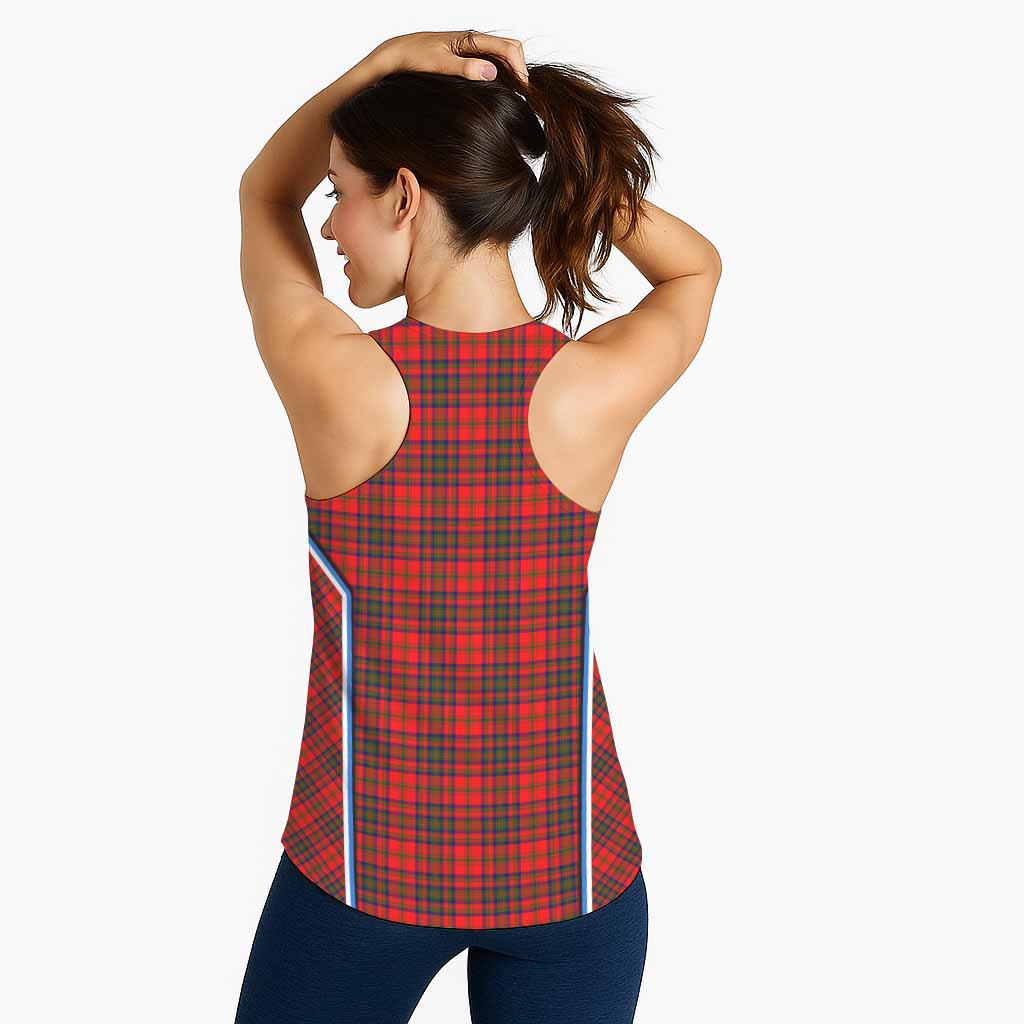 Matheson Tartan Crest Women Racerback Tanks Scotland Coat of Arm Flag Style - Tartan Vibes Clothing