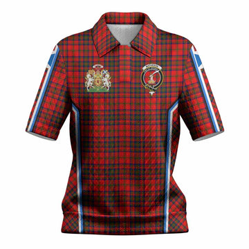 Matheson Tartan Crest Women’s Polo Sweater Top Scotland Coat of Arm Flag Style