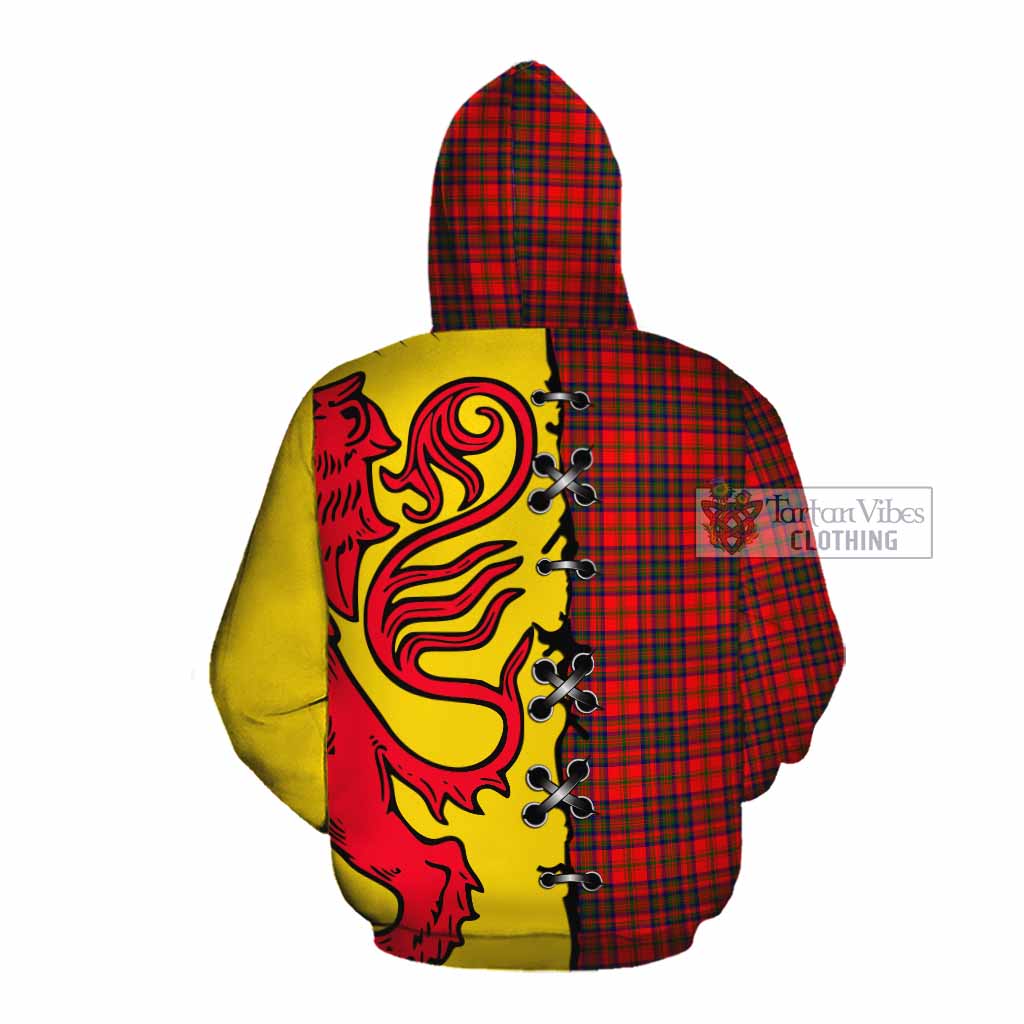 Matheson Tartan Family Crest Cotton Hoodie Lion Rampant Honor - Tartan Vibes Clothing