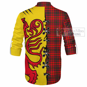 Matheson Tartan Family Crest Ghillie Kilt Shirt Lion Rampant Honor