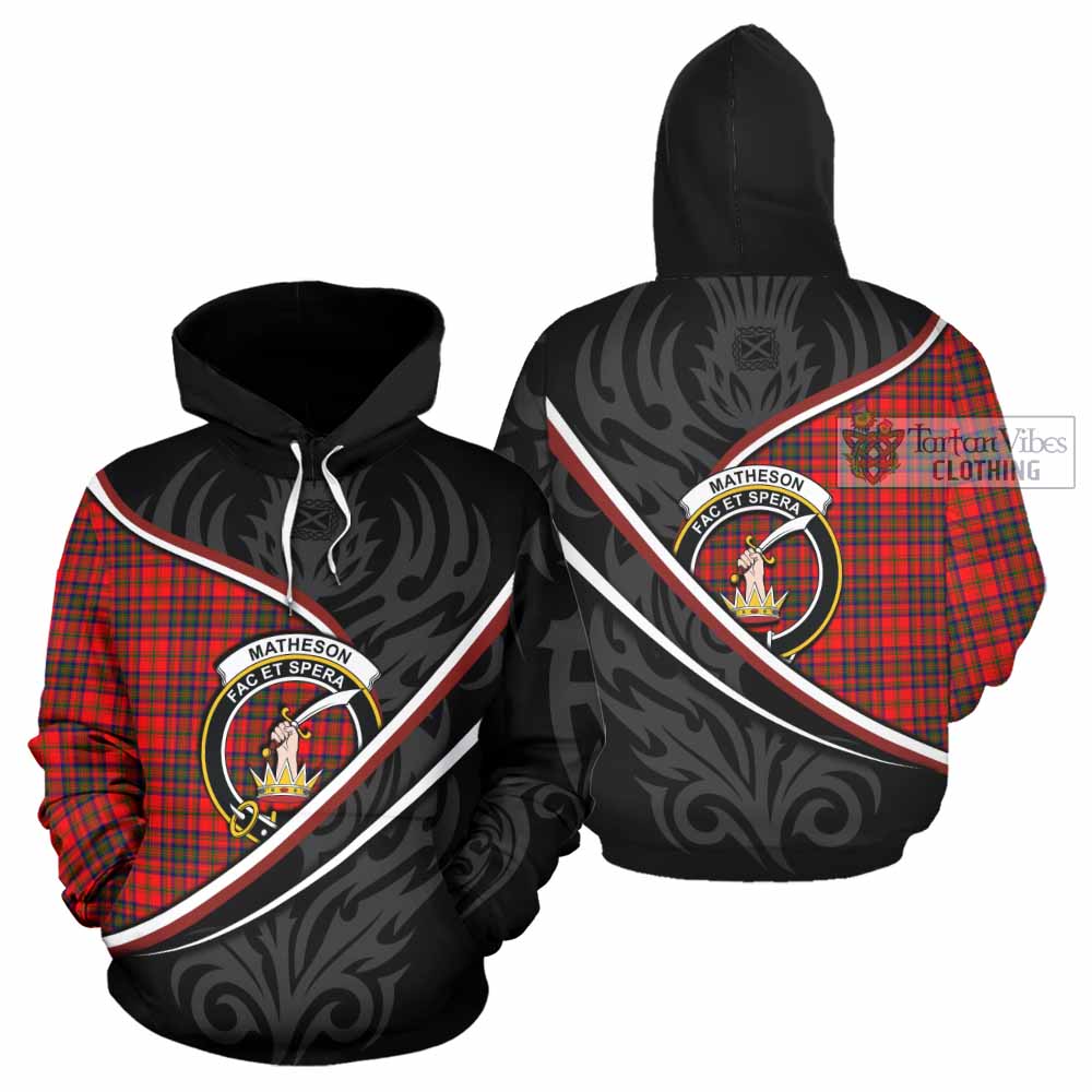 Matheson Tartan Family Crest Hoodie Celtic Scottish Thistle Floral - Tartan Vibes Clothing