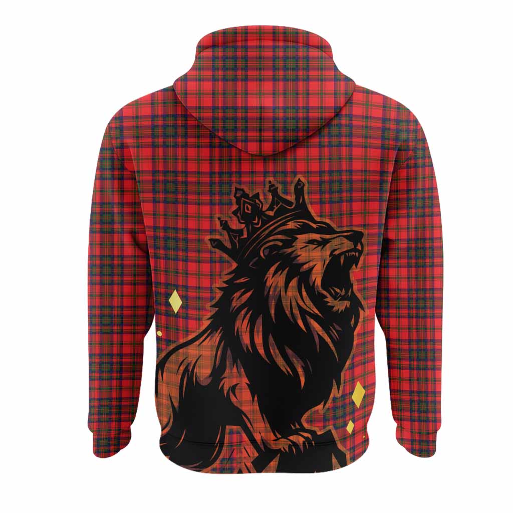 Matheson Tartan Family Crest Hoodie Crowned Lion Roaring