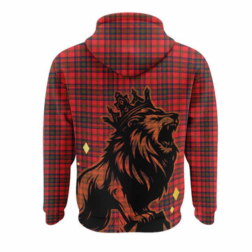 Matheson Tartan Family Crest Hoodie Crowned Lion Roaring