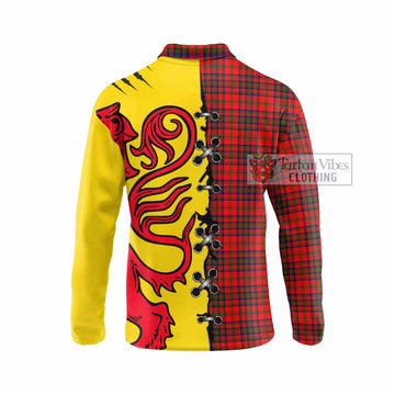 Matheson Tartan Family Crest Long Sleeve Polo Shirt Lion Rampant Honor - Tartan Vibes Clothing