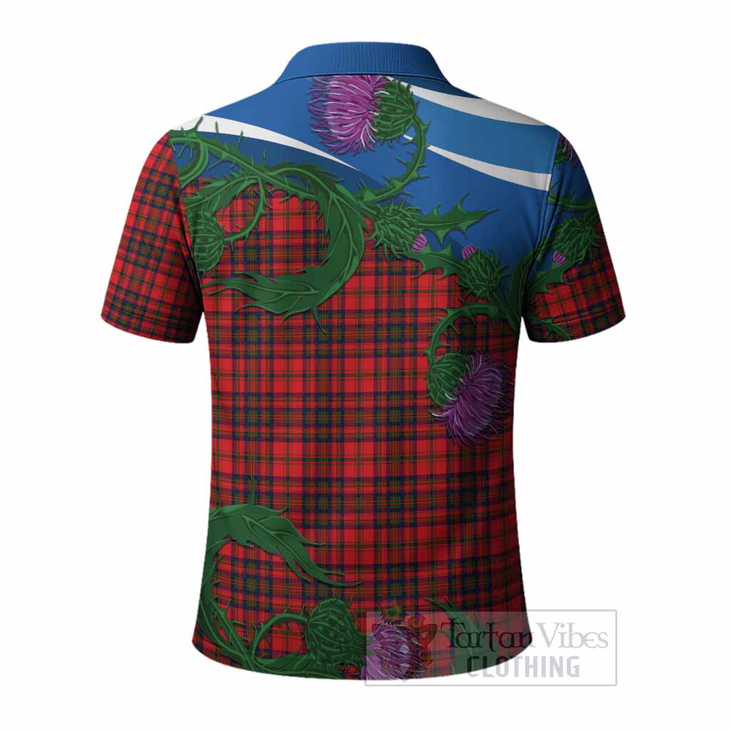 Matheson Tartan Family Crest Polo Shirt Thistle in Minimalism