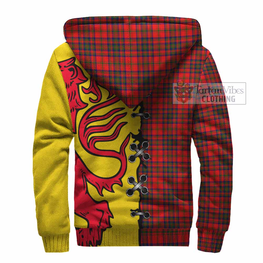 Matheson Tartan Family Crest Sherpa Hoodie Lion Rampant Honor - Tartan Vibes Clothing