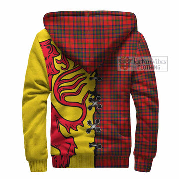 Matheson Tartan Family Crest Sherpa Hoodie Lion Rampant Honor