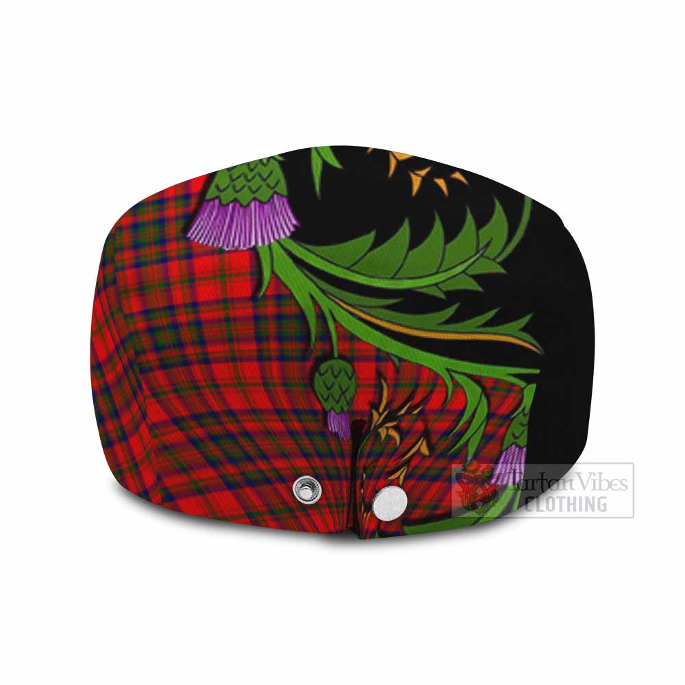 Matheson Tartan Flat Cap, Jeff Cap Scottish Thistle Pride Heritage Art