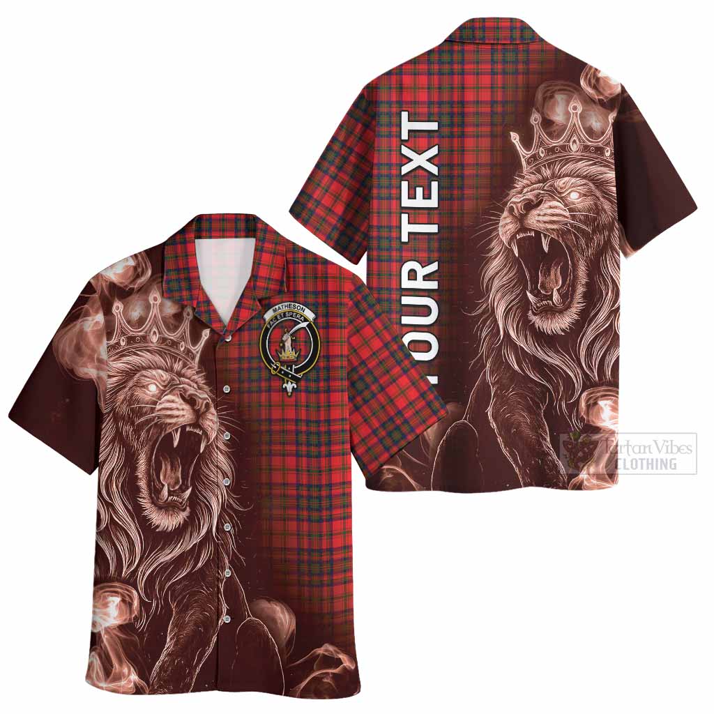 Matheson Tartan Hawaiian Shirt Roaring Lion Heritage