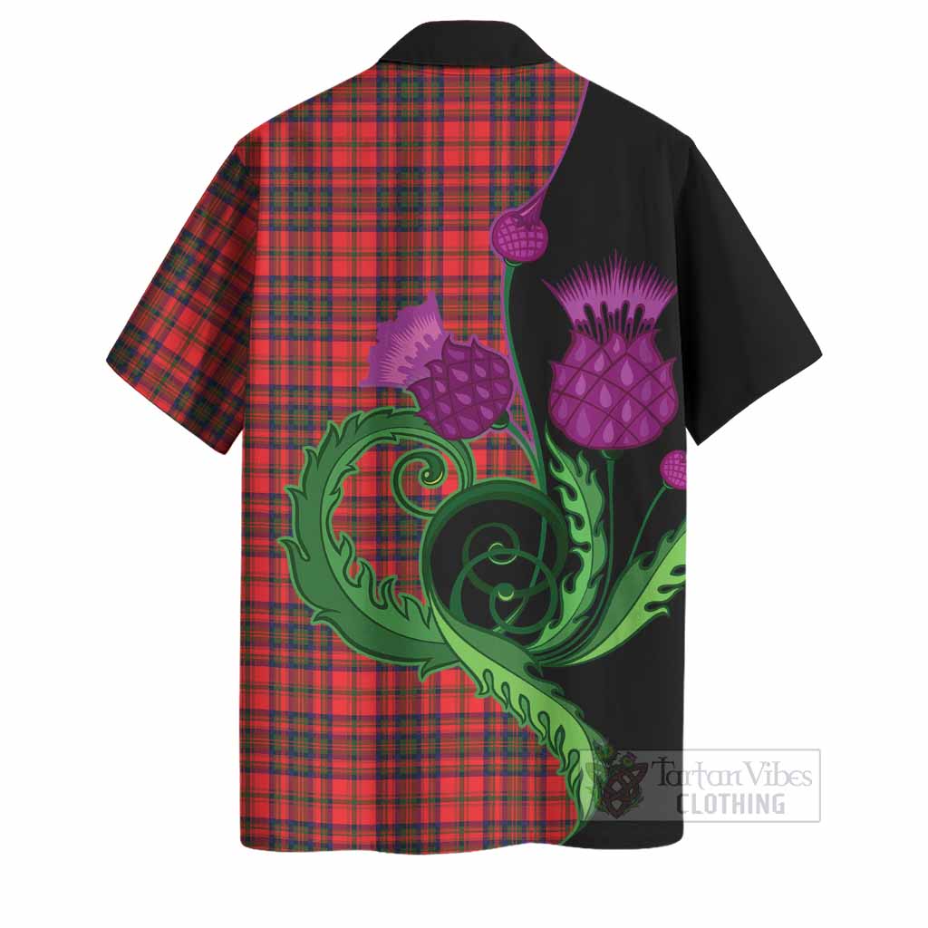 Matheson Tartan Hawaiian Shirt Traditional Scottish Thistle