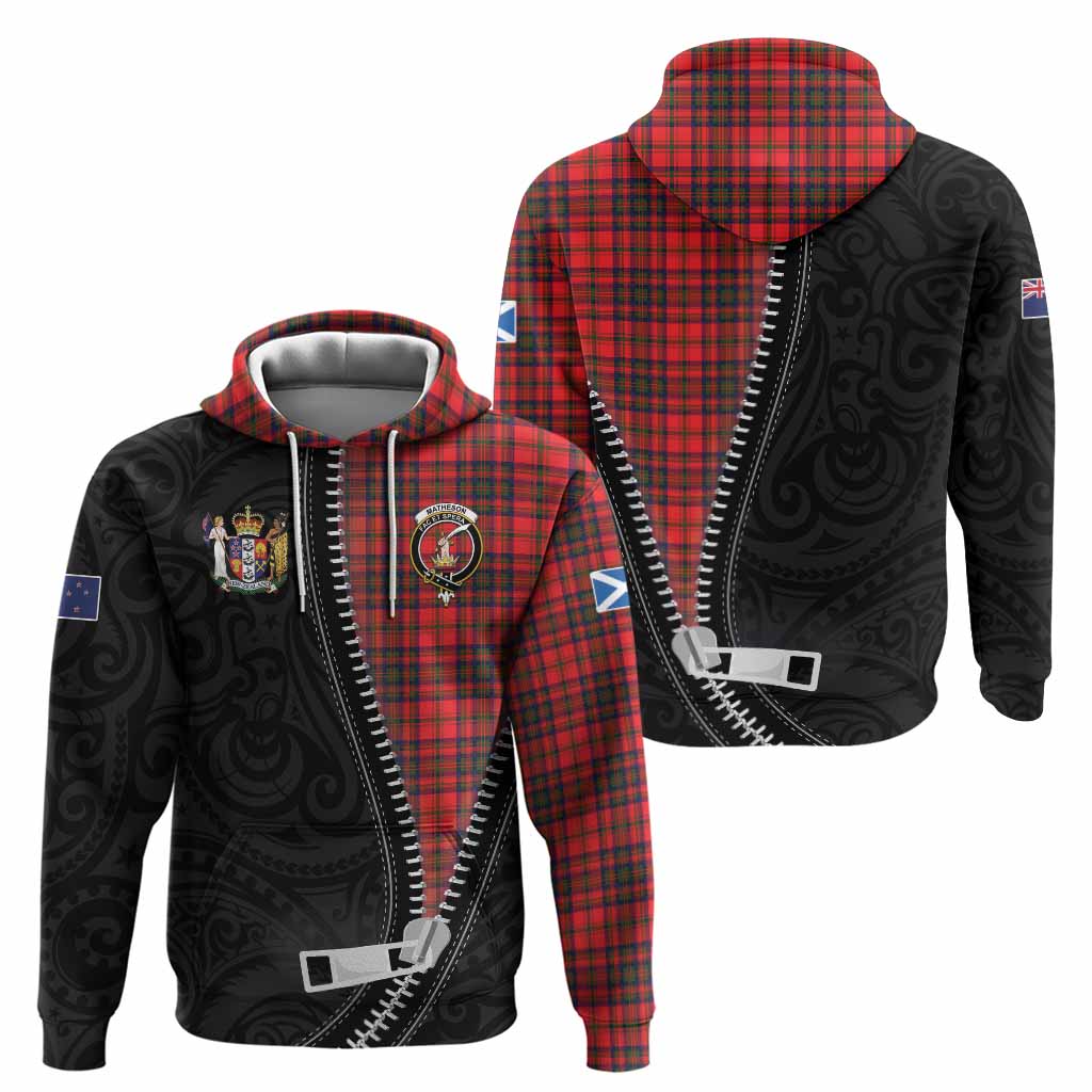 Matheson Tartan Hoodie New Zealand Pattern Unique Zipper Stylized