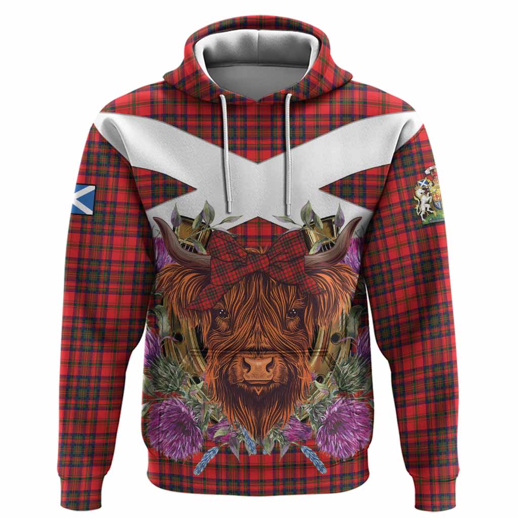 Matheson Tartan Hoodie Scottish Thistle Heilan Coo