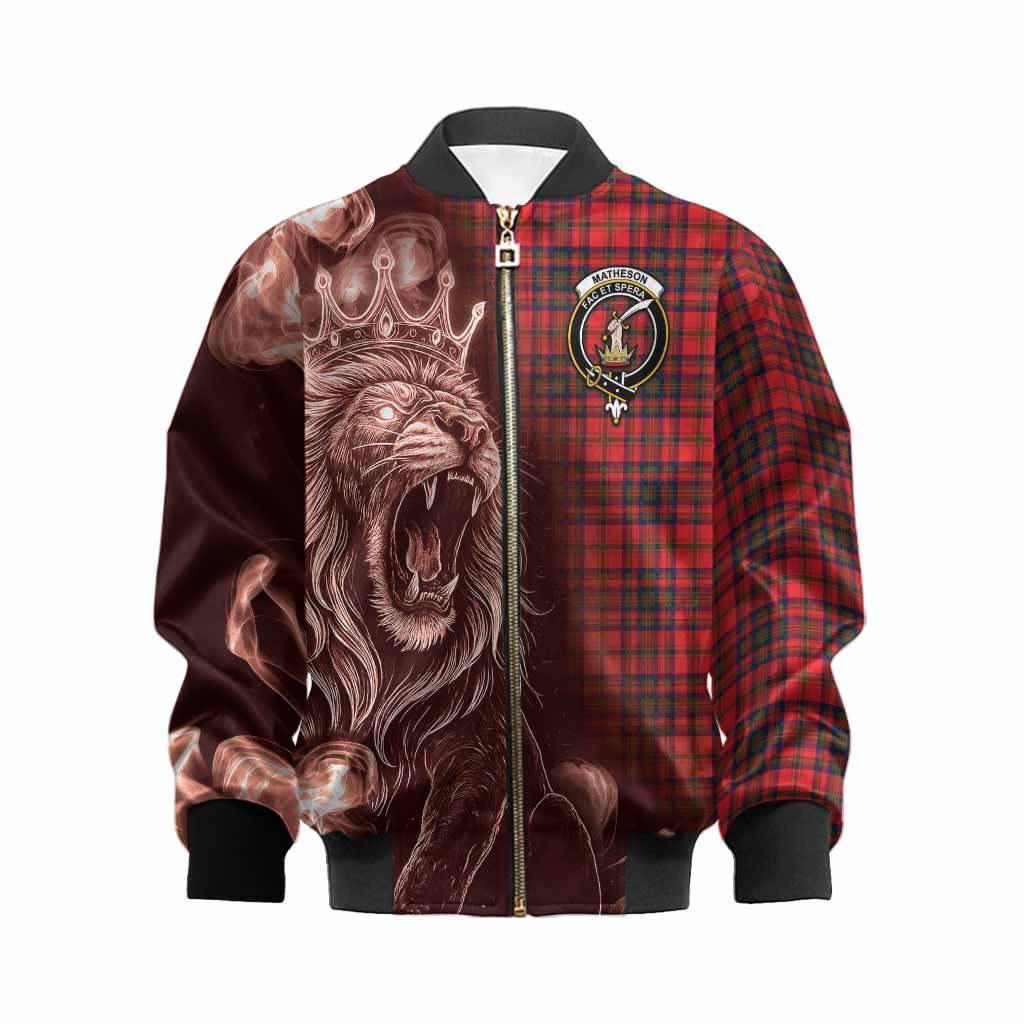 Matheson Tartan Kid Bomber Jacket Roaring Lion Heritage