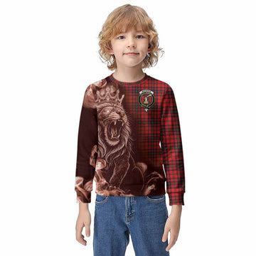 Matheson Tartan Kid Knitted Sweatshirt Roaring Lion Heritage