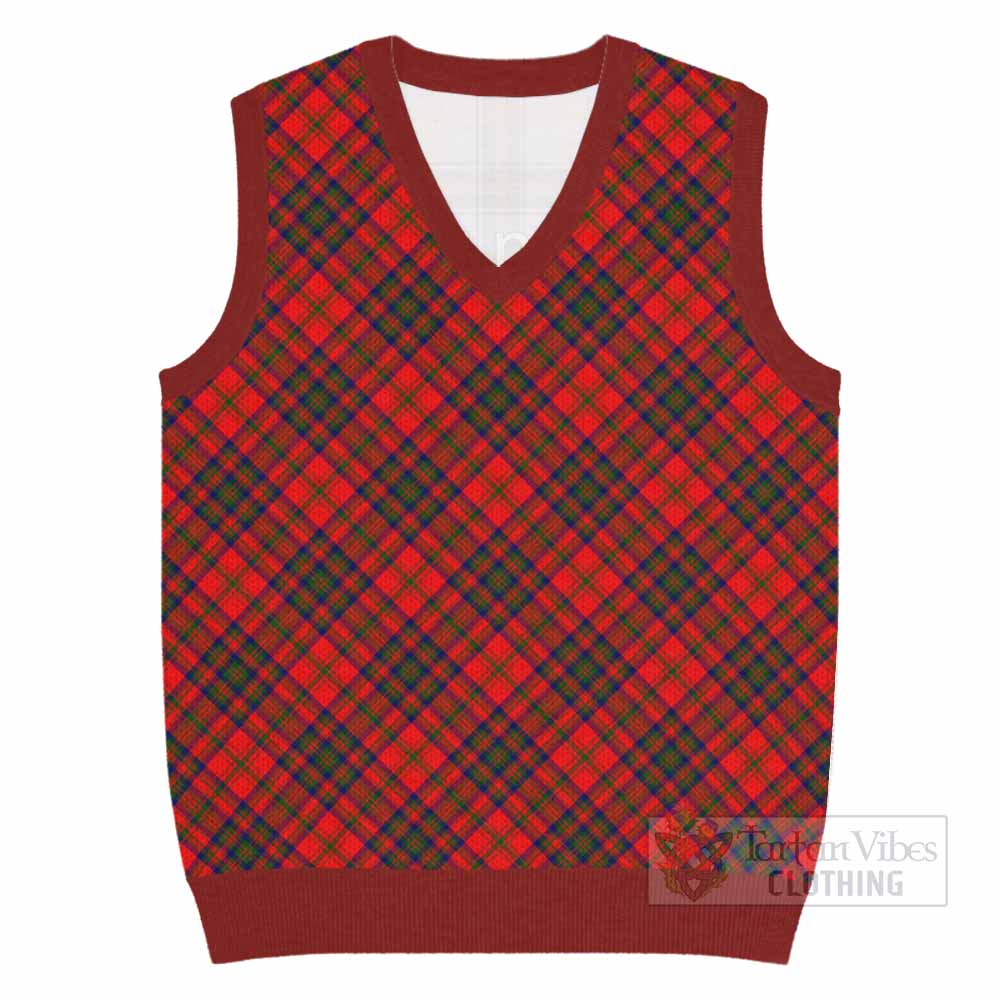 Matheson Tartan  Knitted V-Neck Vest Cross Style