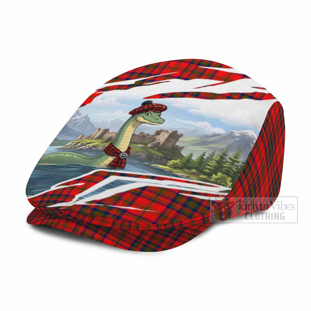 Matheson Tartan Loch Ness Monster Scottish Heritage Art Flat Cap, Jeff Cap