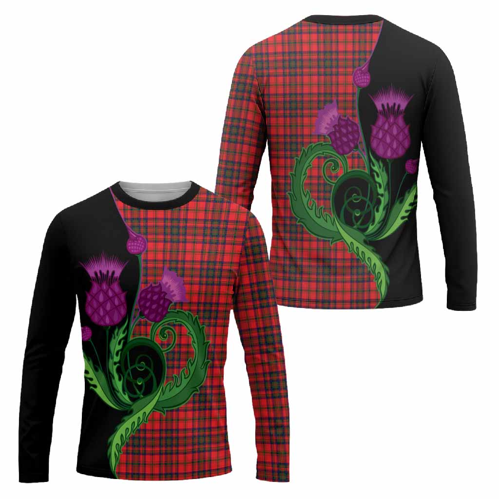 Matheson Tartan Long Sleeve T-Shirt Traditional Scottish Thistle