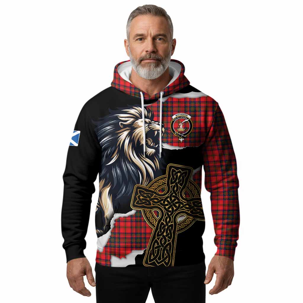 Matheson Tartan Scottish Hoodie Lion Celtic Heritage