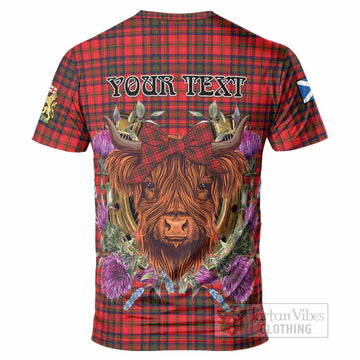Matheson Tartan T-Shirt Scottish Thistle Heilan Coo