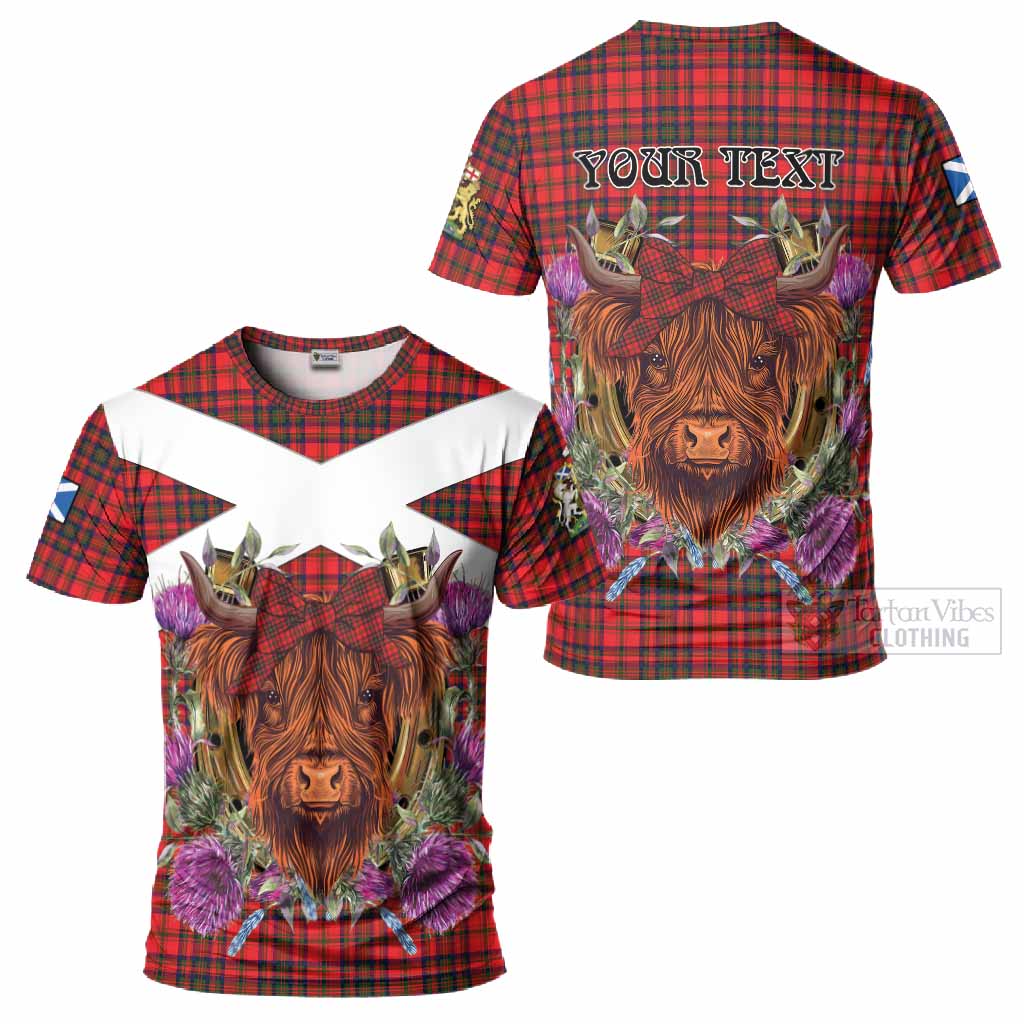 Matheson Tartan T-Shirt Scottish Thistle Heilan Coo