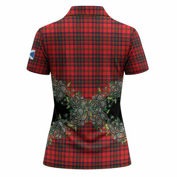 Matheson Tartan Women Polo Shirt Thistle Scottish Spirit