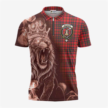 Matheson Tartan Zipper Polo Shirt Roaring Lion Heritage
