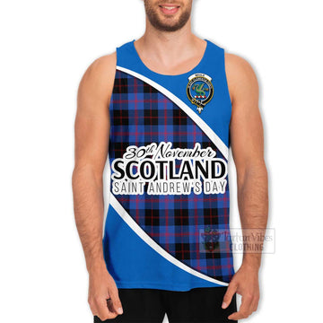Tartan Vibes Clothing Maule Family Crest Tartan Men's Tank Top Celebrate Saint Andrew's Day in Style