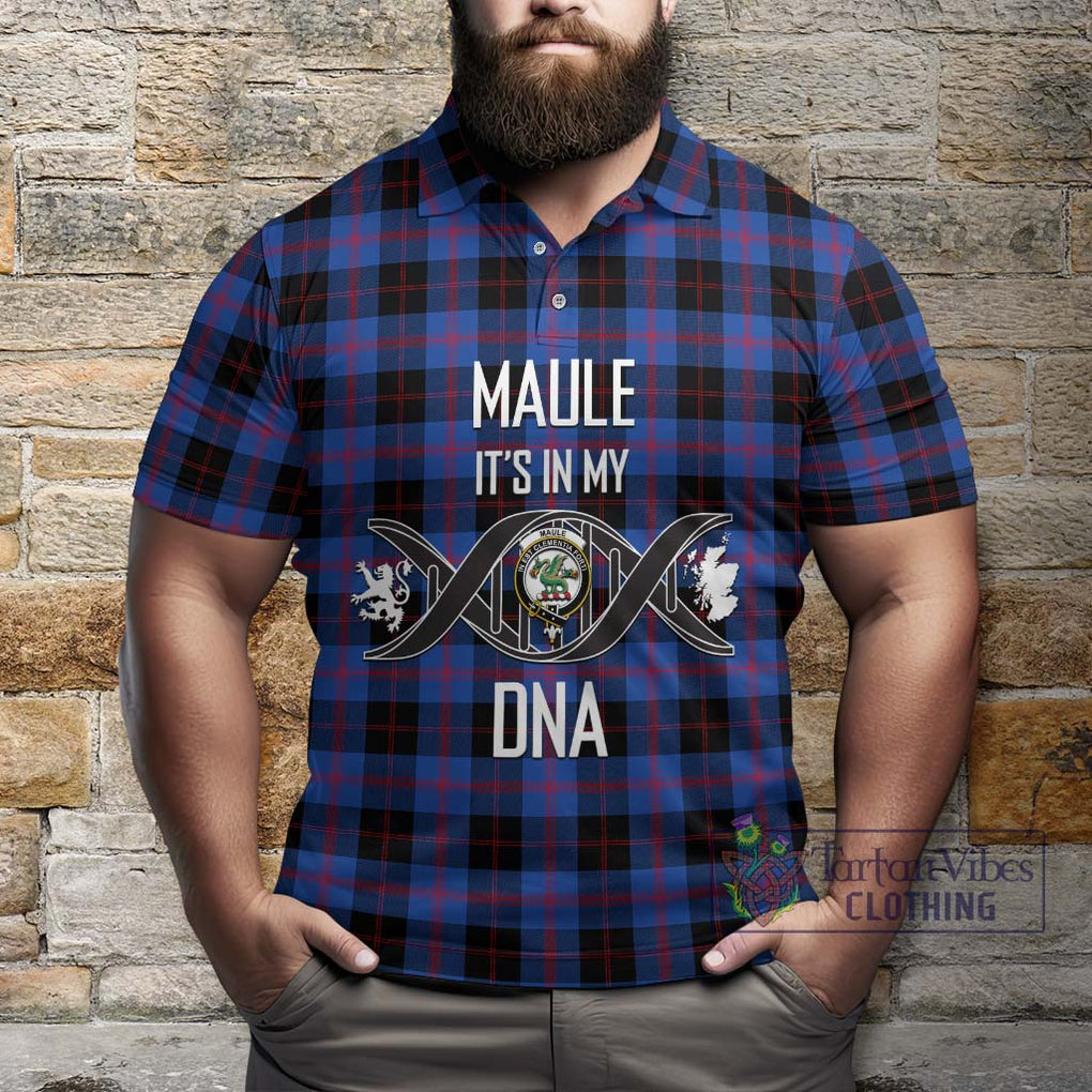 Maule Tartan Polo Shirt with Family Crest DNA In Me Style Kid - Tartanvibesclothing Shop