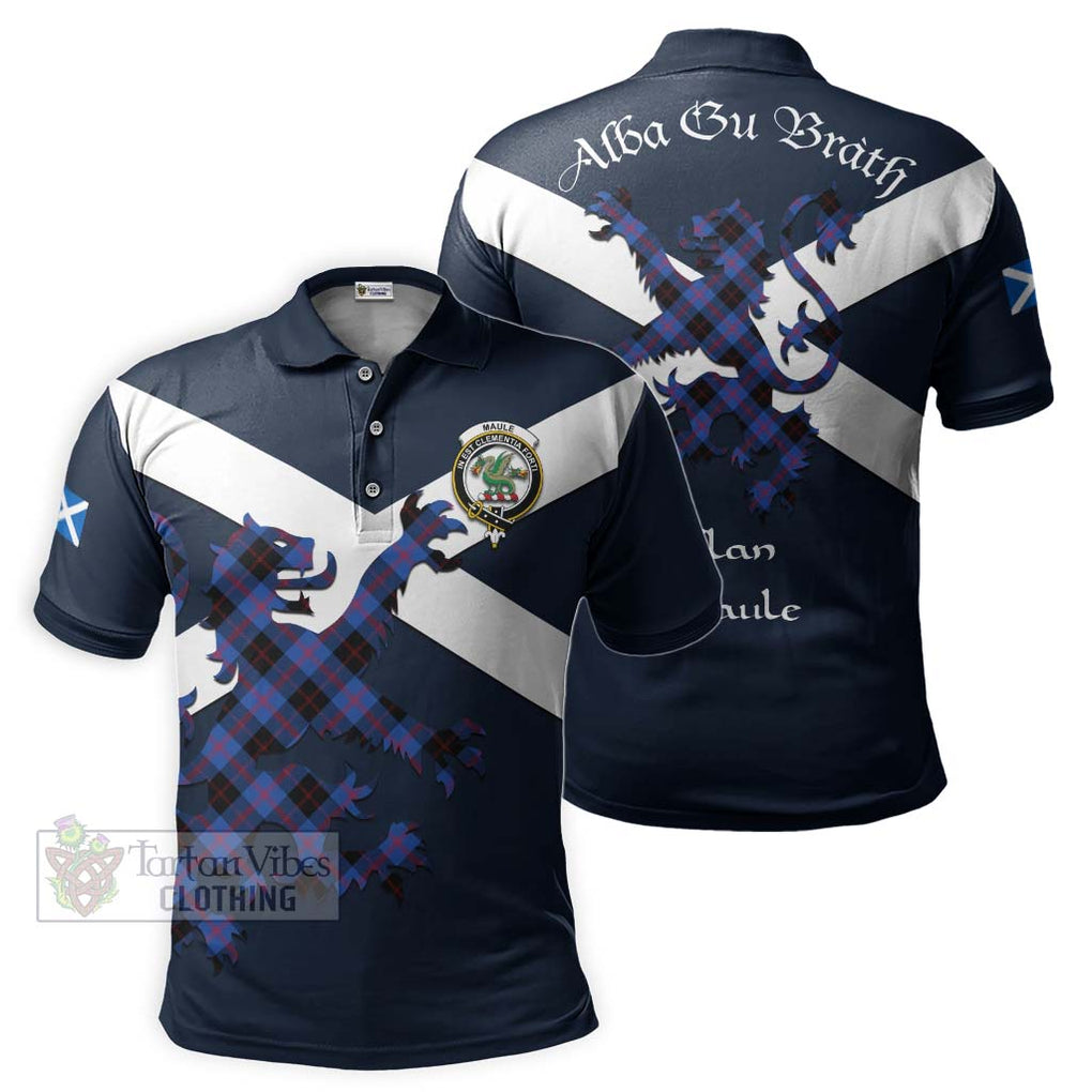 Tartan Vibes Clothing Maule Tartan Lion Rampant Polo Shirt – Proudly Display Your Heritage with Alba Gu Brath and Clan Name