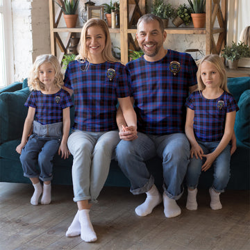Maule Tartan T-Shirt with Family Crest