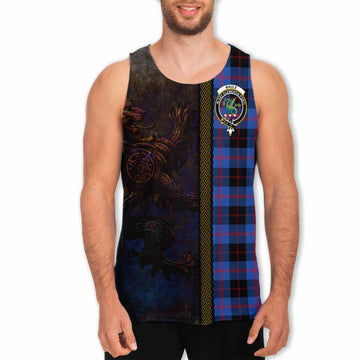 Maule Tartan Family Crest Men's Tank Top Alba Gu Brath Be Brave Lion Ancient Style