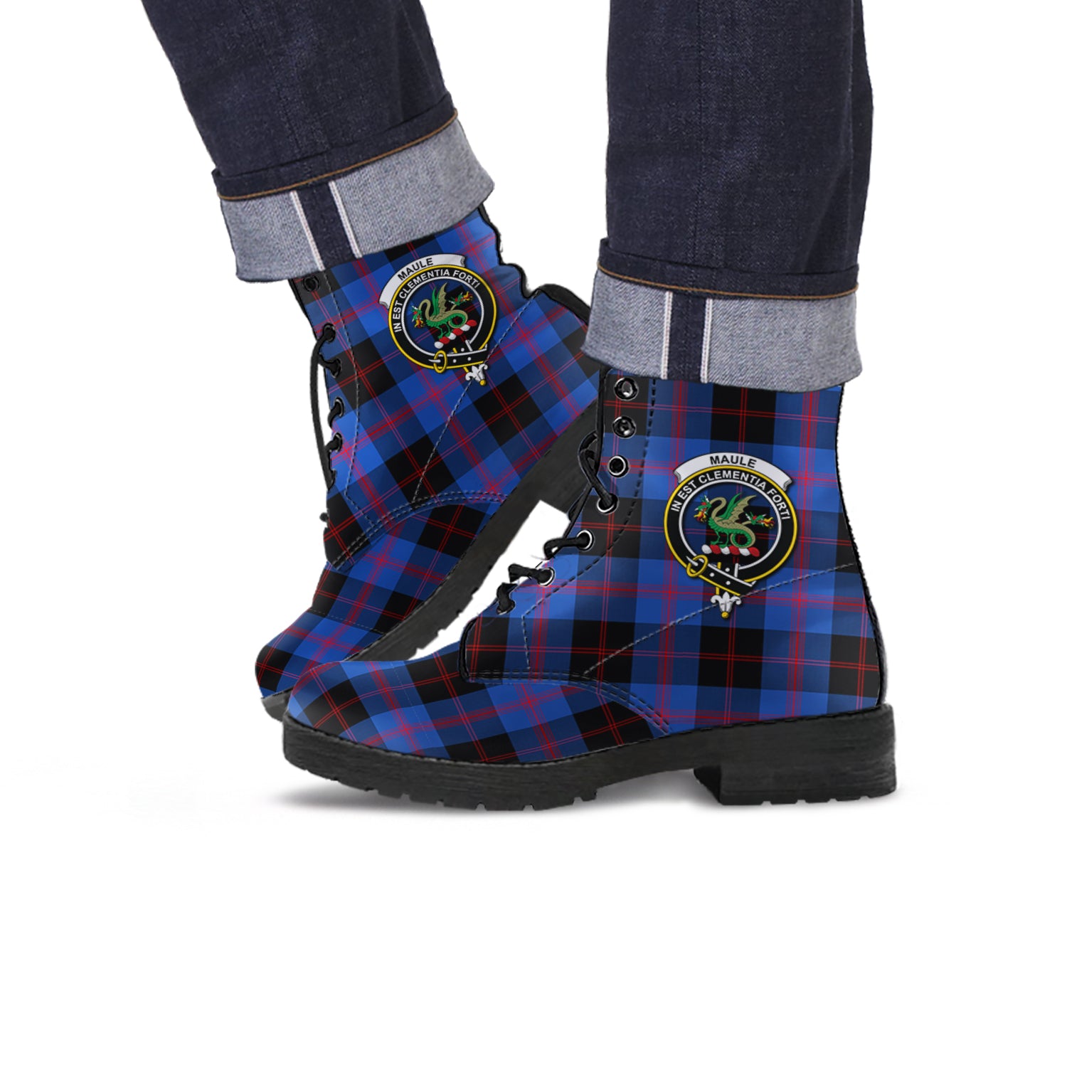 maule-tartan-leather-boots-with-family-crest