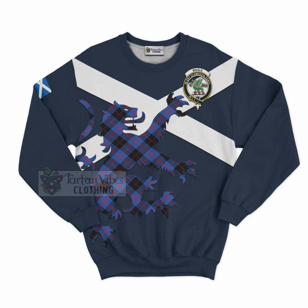 Tartan Vibes Clothing Maule Tartan Lion Rampant Sweatshirt – Proudly Display Your Heritage with Alba Gu Brath and Clan Name