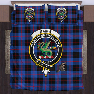 Maule Tartan Bedding Set with Family Crest