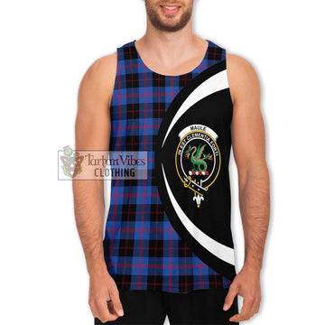 Maule Tartan Men's Tank Top with Family Crest Circle Style Men - Tartan Vibes Clothing