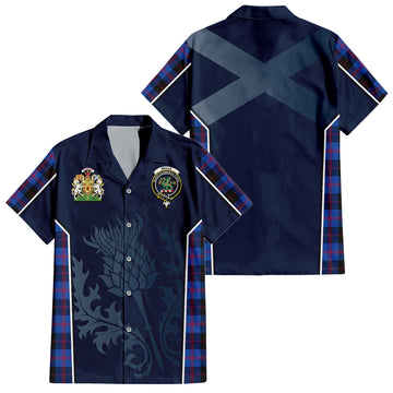 Maule Tartan Hawaiian Shirt with Family Crest and Scottish Thistle Vibes Sport Style