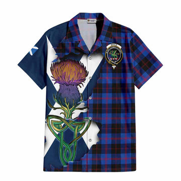 Maule Tartan Family Crest Hawaiian Shirt Scottish Thistle Celtic Inspired