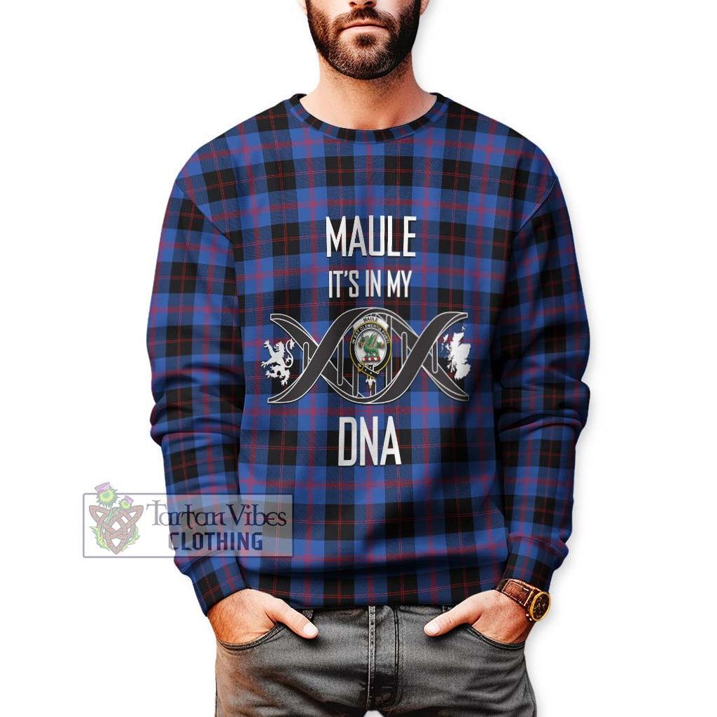 Maule Tartan Sweatshirt with Family Crest DNA In Me Style Unisex - Tartanvibesclothing Shop
