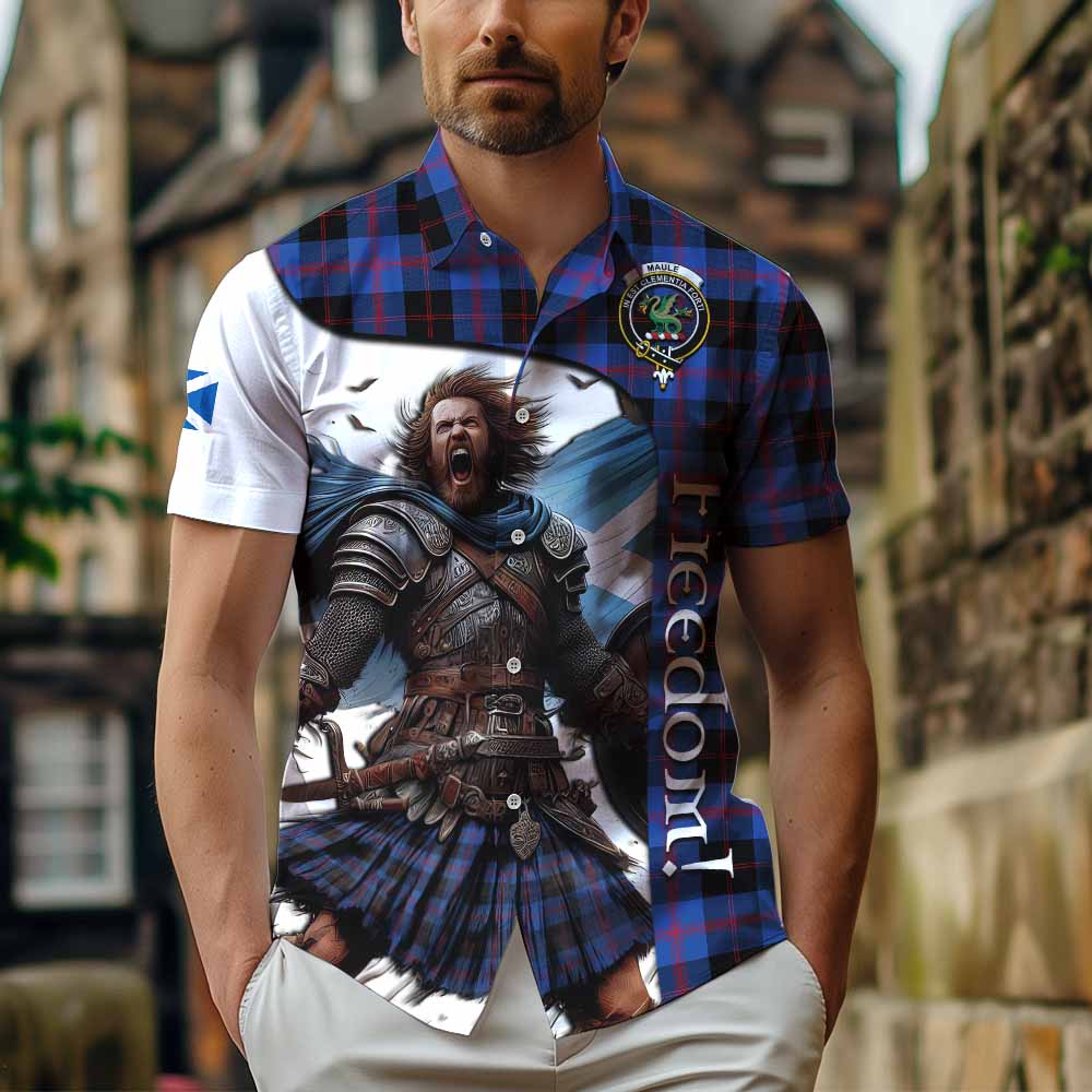 Maule Crest Tartan Hawaiian Shirt Inspired by the Freedom of Scottish Warrior Kid - Tartan Vibes Clothing